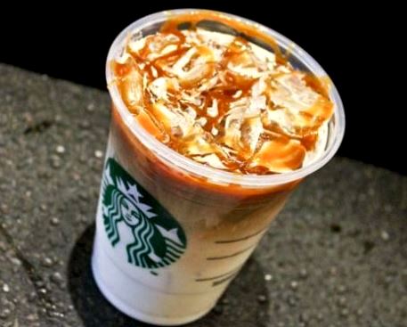 starbucks coffee hot caramel macchiato