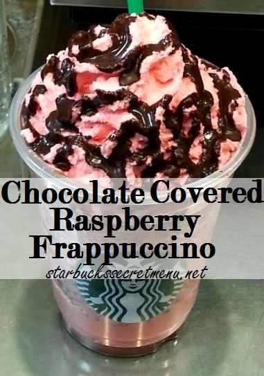 chocolate covered raspberry frappuccino