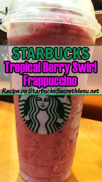 tropical berry swirl frappuccino