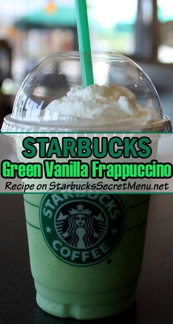 green vanilla frappuccino