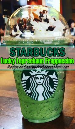 Starbucks Lucky Leprechaun Frappuccino Starbucks Secret Menu