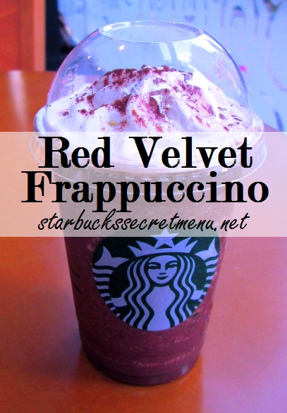 red tuxedo red velvet frappuccino