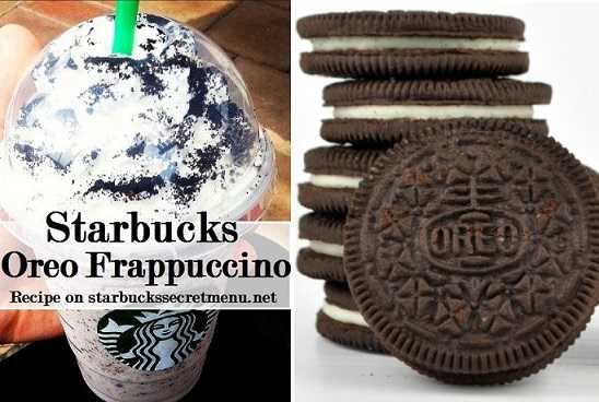 Starbucks Secret Menu: Cookies and Cream/Oreo Frappuccino
