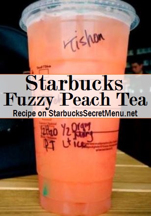 Fuzzy Peach Tea | Starbucks Secret Menu | Starbucks Secret Menu