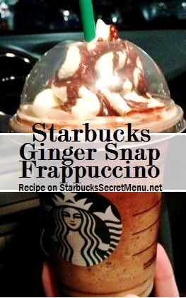 tarbucks ginger snap frappuccino