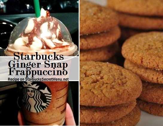 Starbucks Secret Menu: Ginger Snap Frappuccino