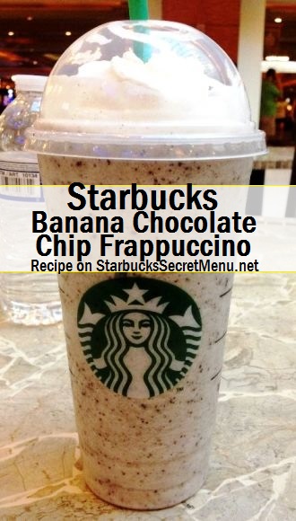 banana chocolate chip frappuccino