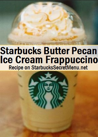 butter pecan ice cream frappuccino