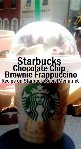 chocolate chip brownie frappuccino