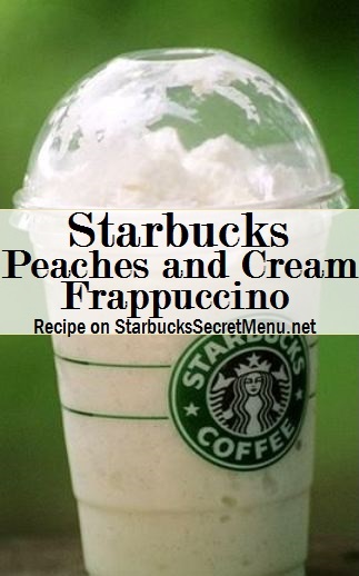 peaches and cream frappuccino