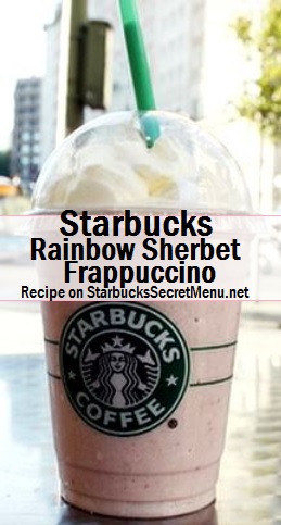 rainbow sherbet frappuccino