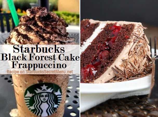 Starbucks Secret Menu: Black Forest Cake Frappuccino