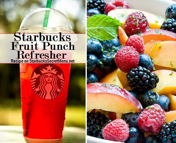 Starbucks Secret Menu: Fruit Punch Refresher
