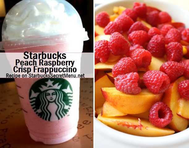 Starbucks Secret Menu: Peach Raspberry Crisp Frappuccino
