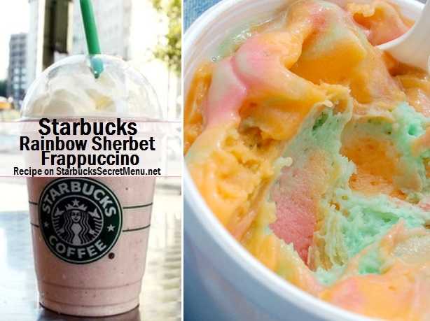 Starbucks Secret Menu: Rainbow Sherbet Frappuccino
