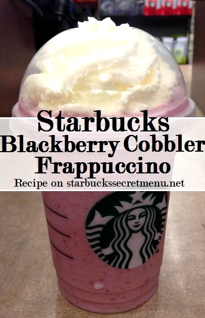 blackberry cobbler frappuccino