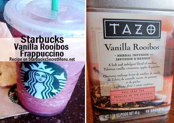 Starbucks Secret Menu: Vanilla Rooibos Frappuccino