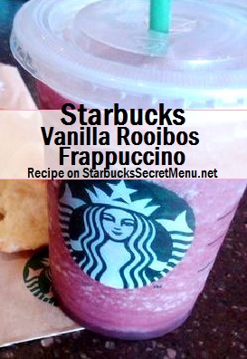 vanilla rooibos frappuccino