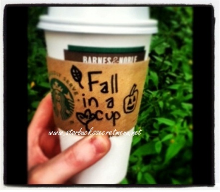starbucks fall in a cup