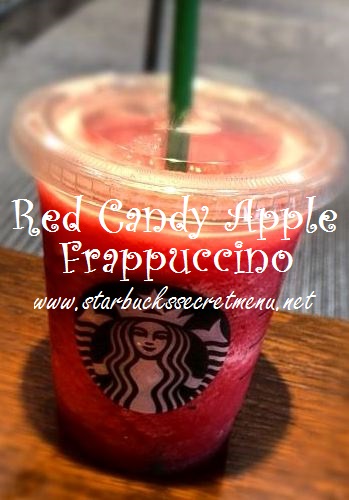 red candy apple frappuccino