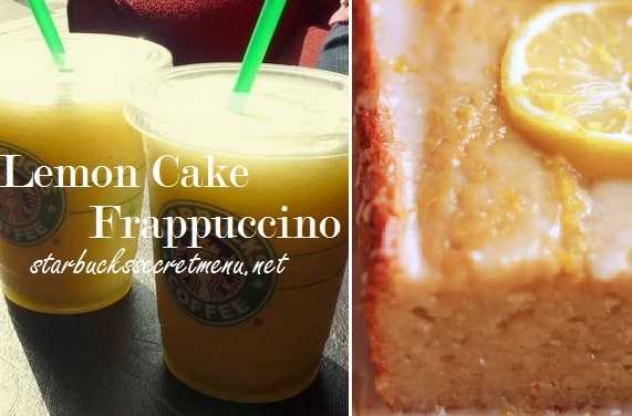 Starbucks Secret Menu: Lemon Cake Frappuccino