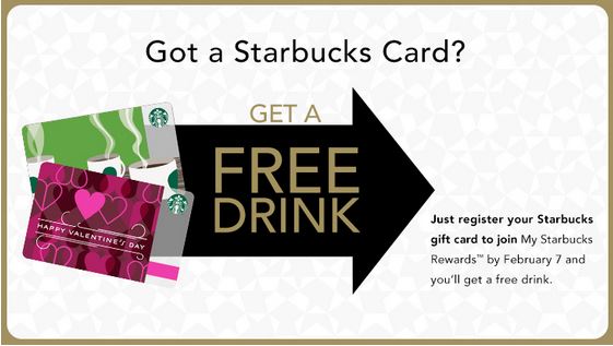starbucks card free drinks
