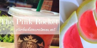 the pink rocket frappuccino
