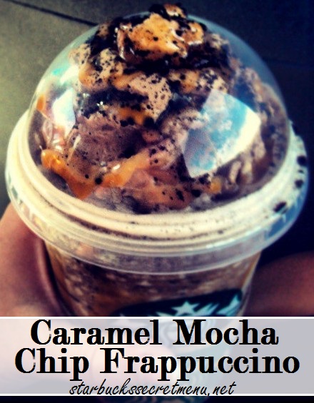 caramel mocha chip frappuccino