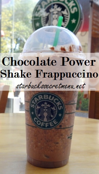 chocolate power shake frappuccino