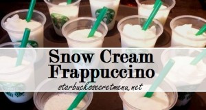Snow Cream Frappuccino