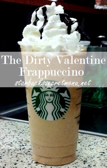 the dirty valentine frappuccino