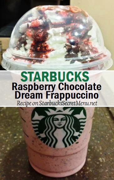 raspberry chocolate dream frappuccino