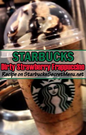dirty strawberry frappuccino
