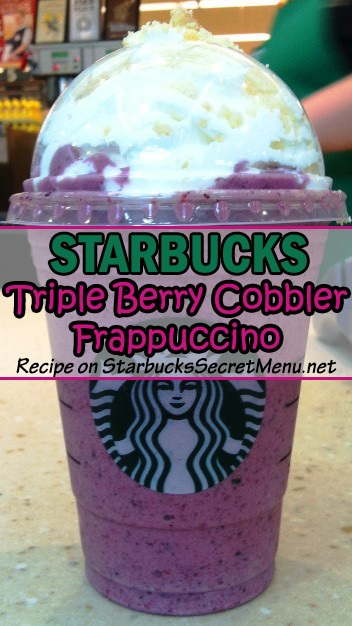 triple berry cobbler frappuccino