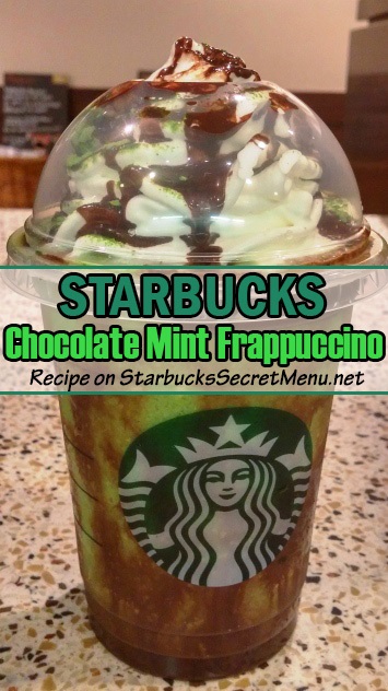 Starbucks Chocolate Mint Frappuccino Starbucks Secret Menu