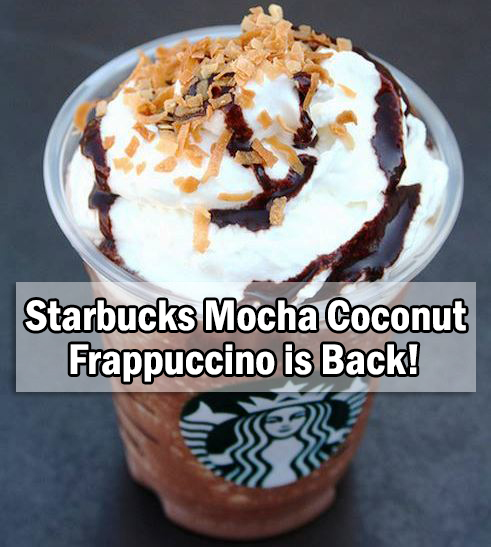 mocha coconut frappuccino return