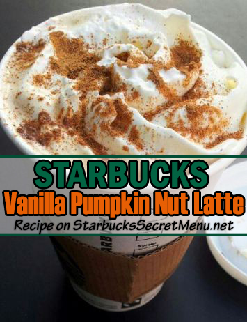 Vanilla Pumpkin Nut Latte