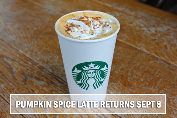 The Starbucks Pumpkin Spice Latte Has Officially Returned