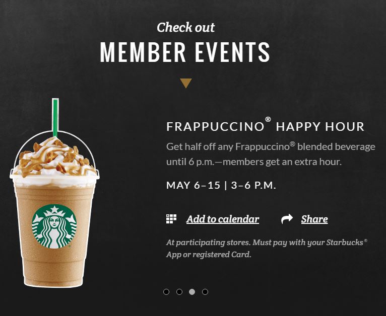 Frappuccino Happy Hour May 6 - 15, 2016