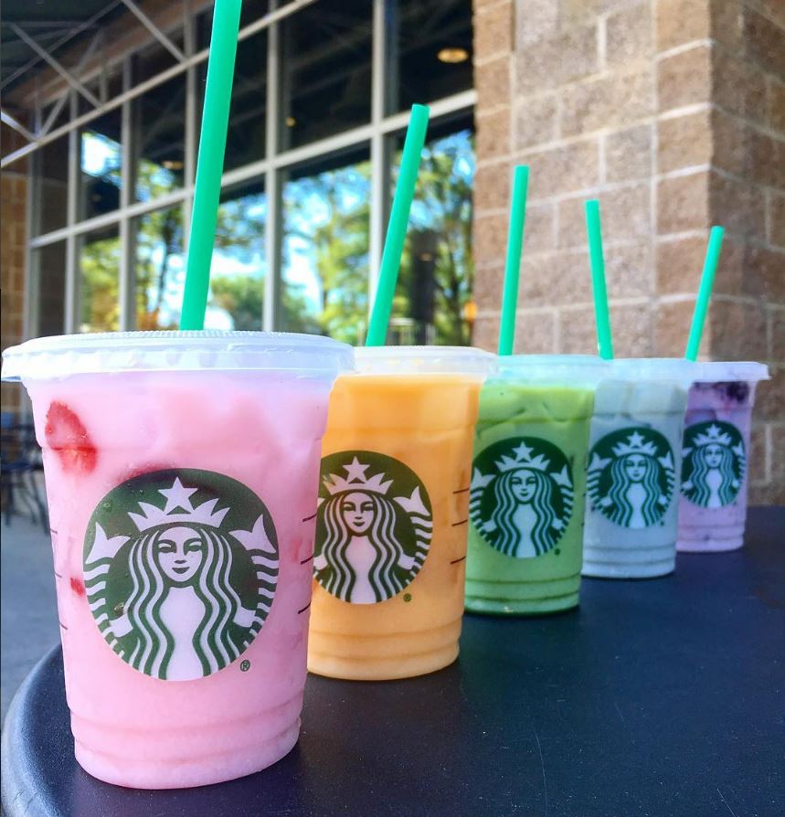 starbucks secret menu rainbow drinks