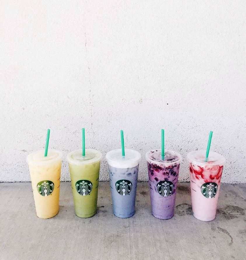 Starbucks geheimes Menü schmeckt den Regenbogen