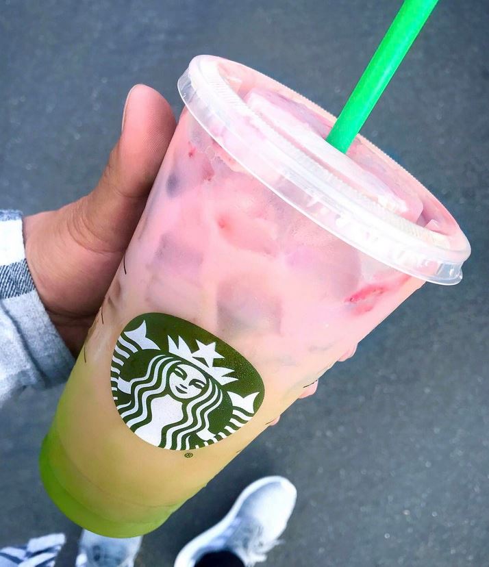 Starbucks Matcha Pink Drink