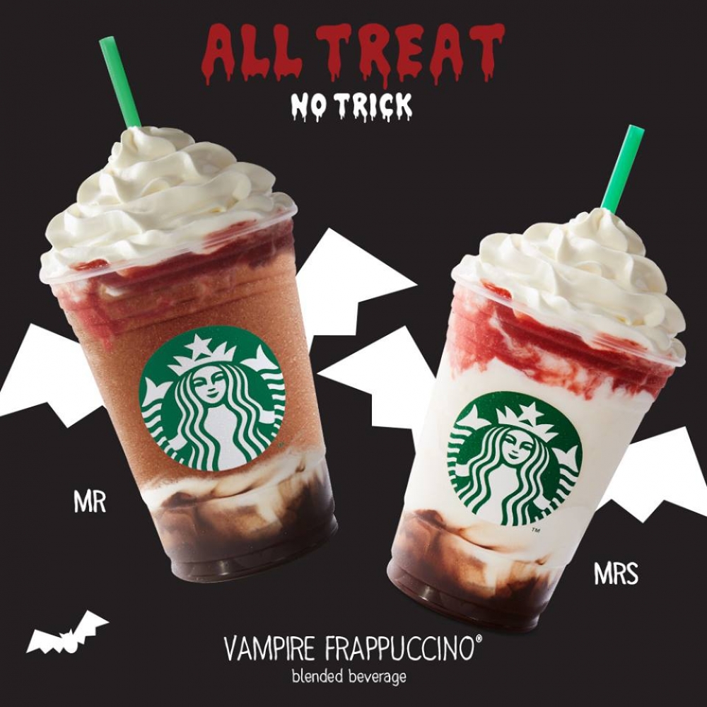 Starbucks Mr and Mrs Vampire Frappuccino