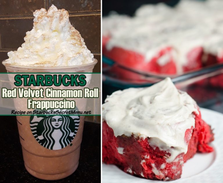 Red Velvet Cinnamon Roll Frappuccino | Starbucks Secret Menu