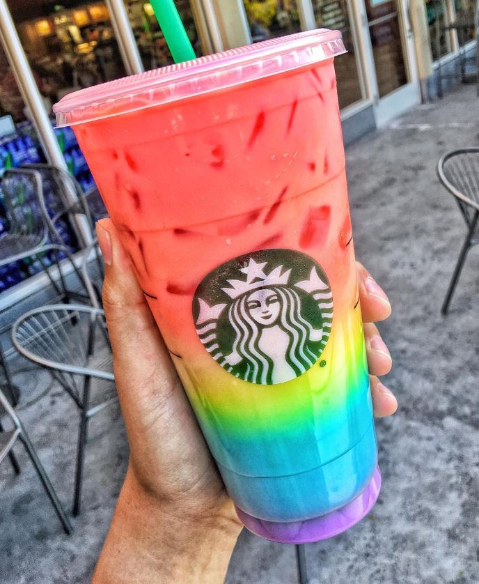 Starbucks drinks deals rainbow